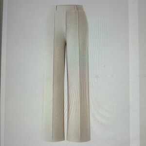 OGL high waisted straight leg pull on pant size medium in heathered beige